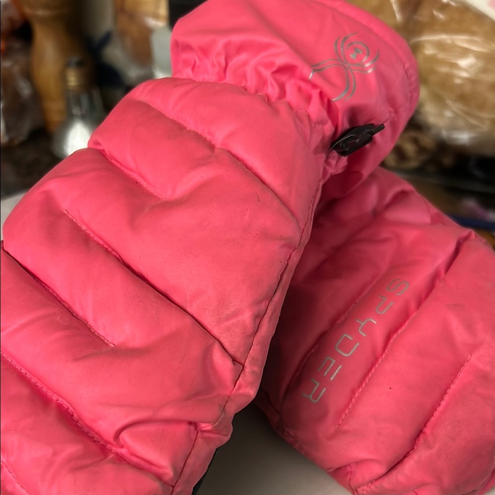 Spyder Pink Kids Mittens
